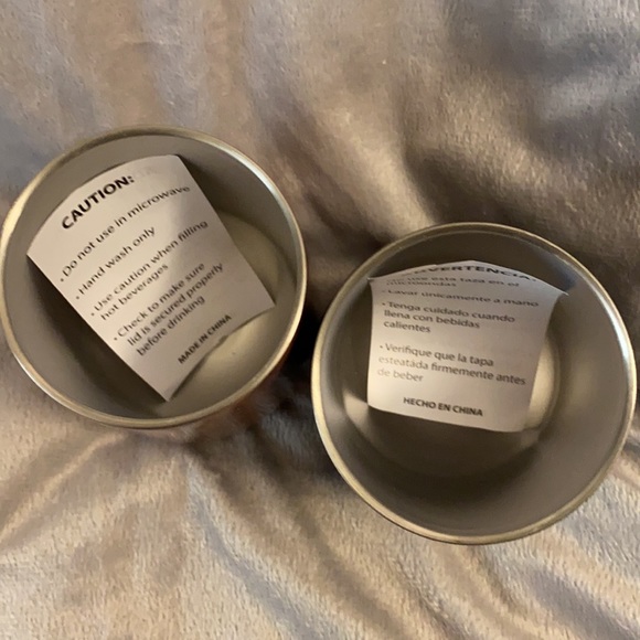 NWT Set of 2 Wine Tumblers with Lids Wifey & Hubby - Picture 5 of 9